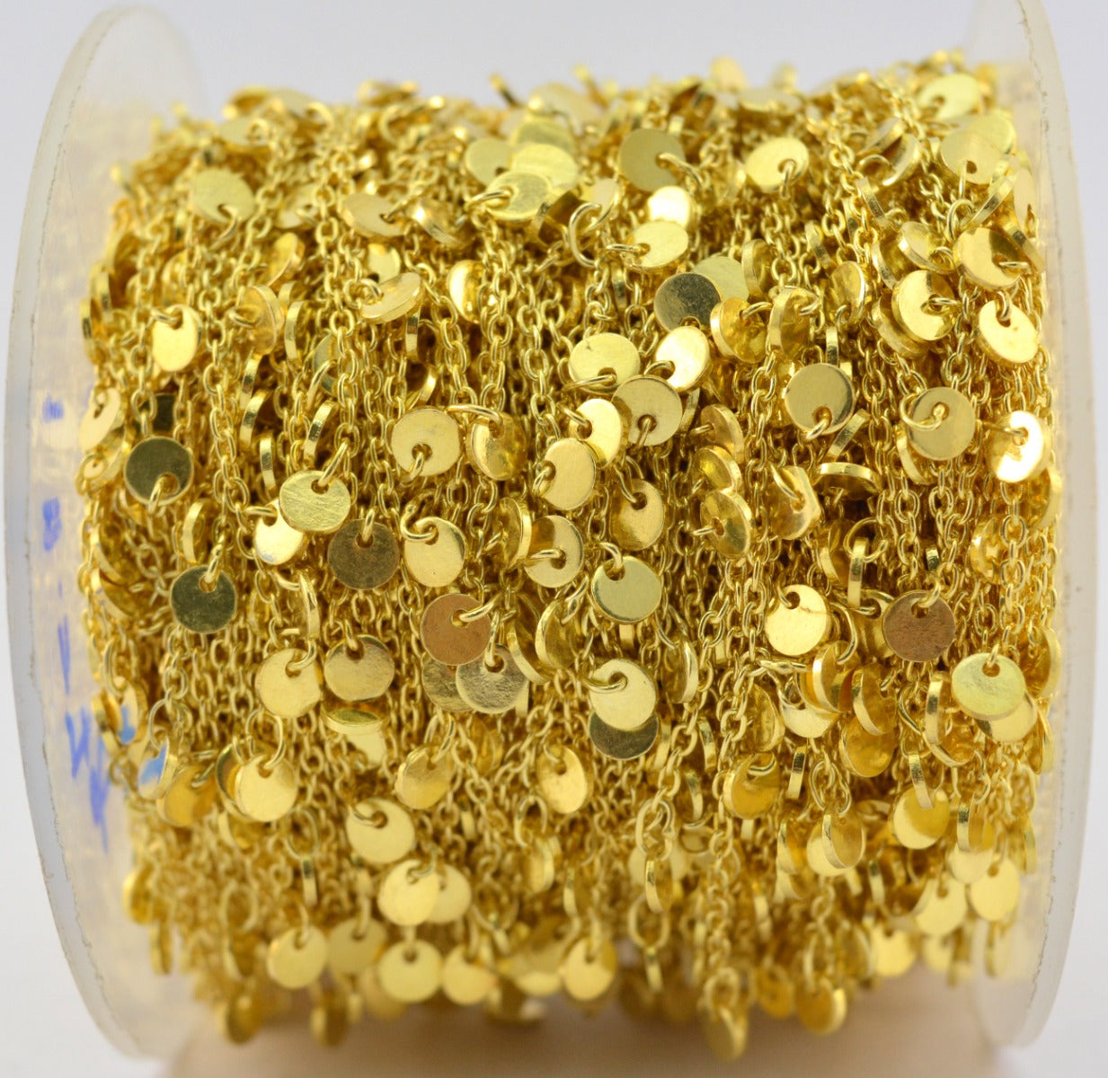 Elegant Stone Rosary Chain in 925 Silver Gold - 4mm #2