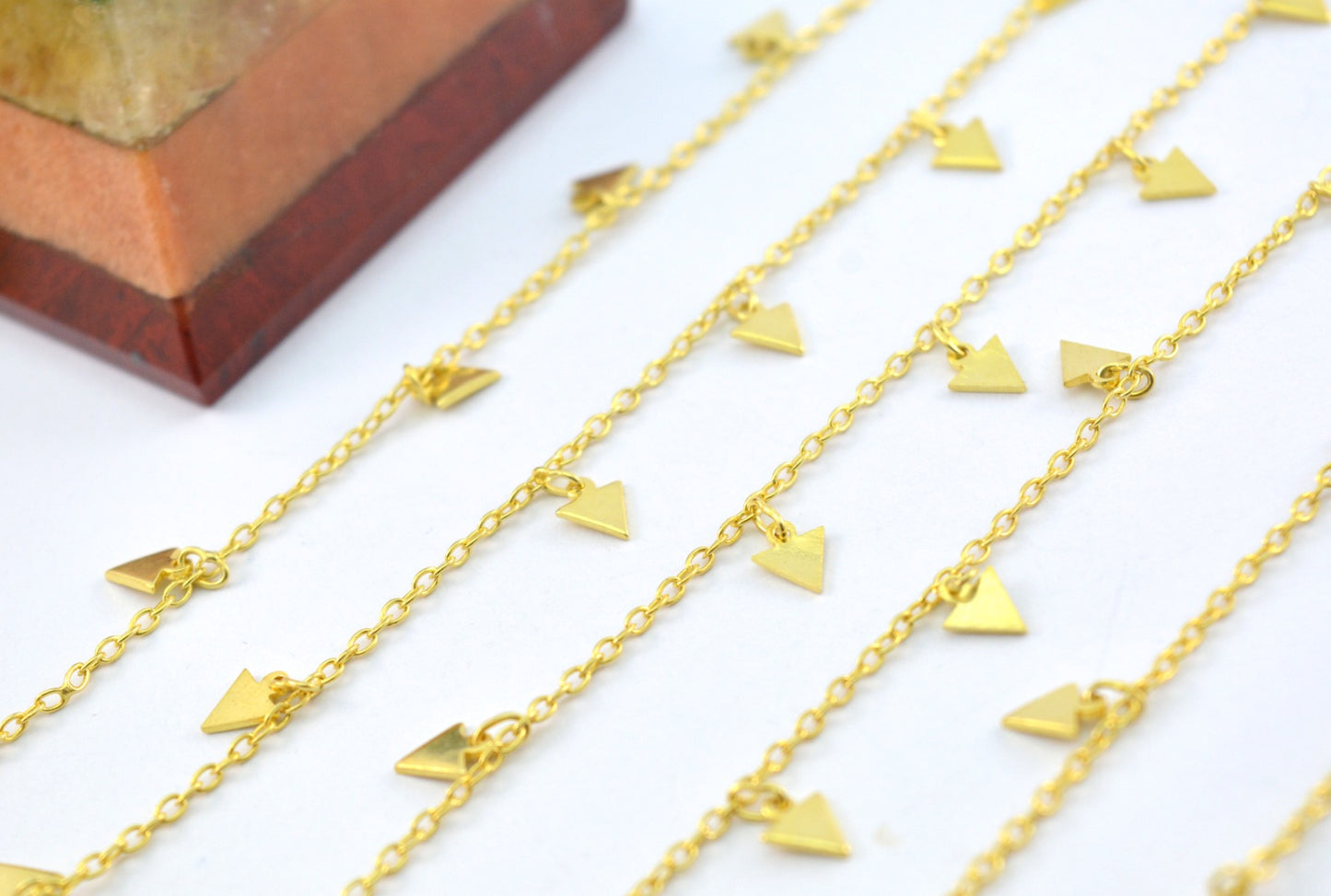 Elegant Stone Rosary Chain in 925 Silver - 5mm