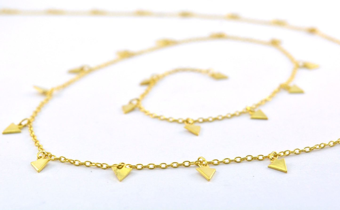 Elegant Stone Rosary Chain in 925 Silver - 5mm