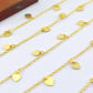 Vintage 925 Silver Gold Rosary Chain - Stone 5.00mm