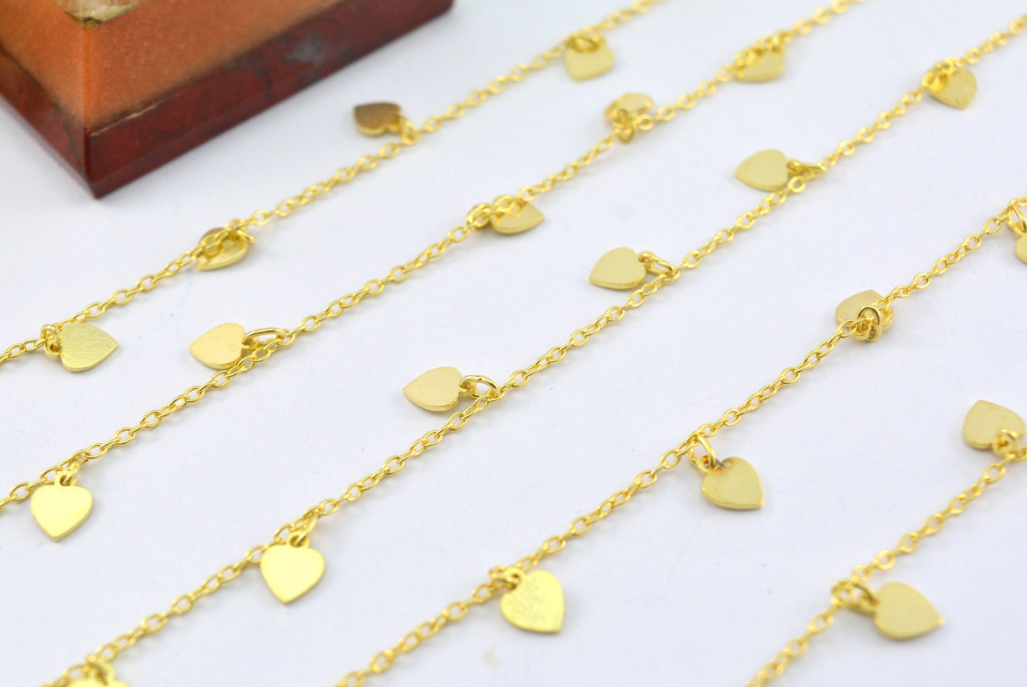 Vintage 925 Silver Gold Rosary Chain - Stone 5.00mm