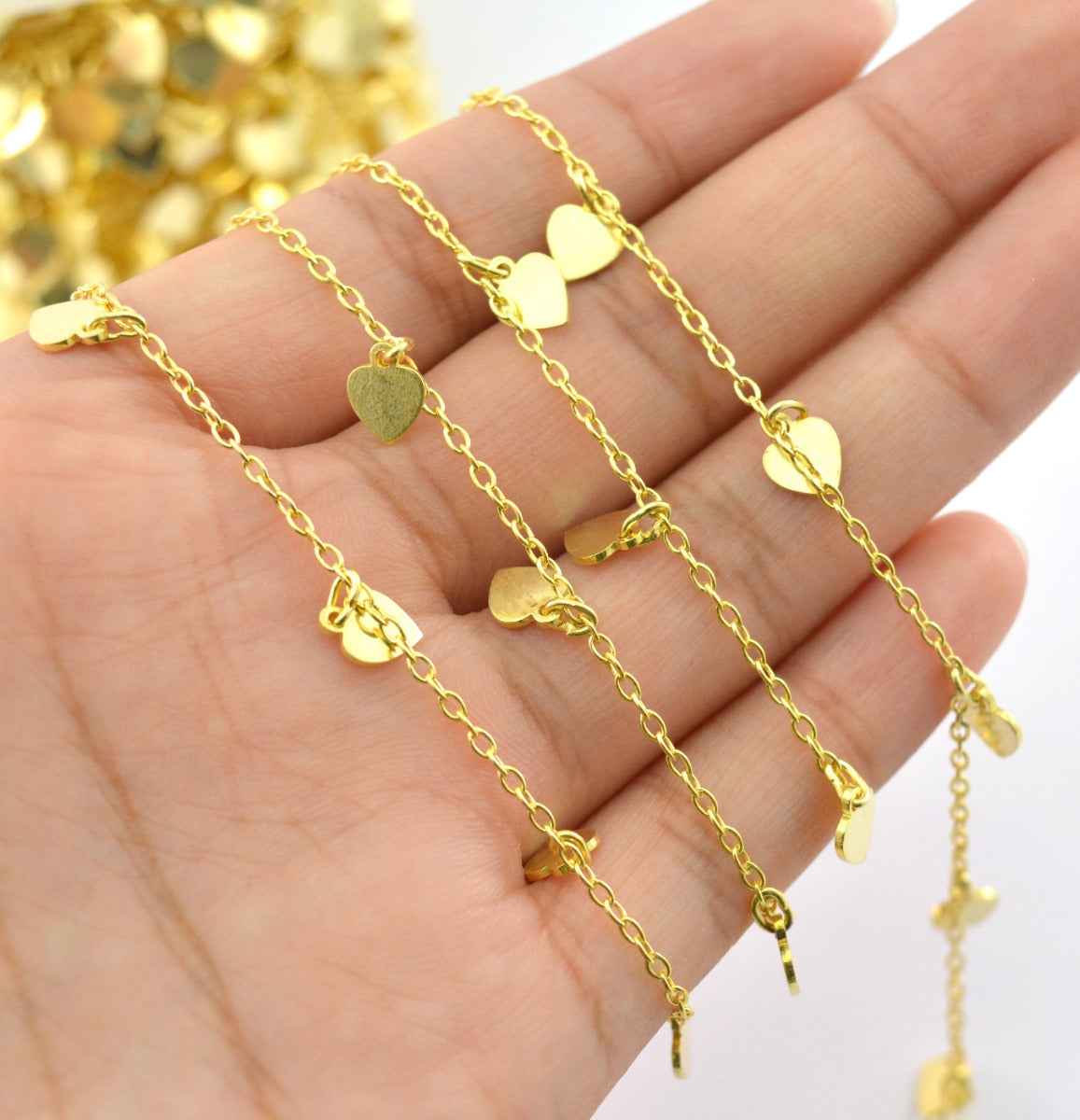 Vintage 925 Silver Gold Rosary Chain - Stone 5.00mm