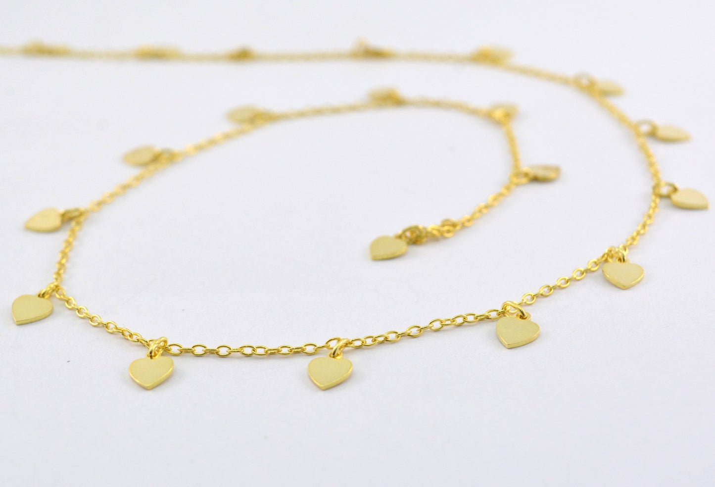 Vintage 925 Silver Gold Rosary Chain - Stone 5.00mm