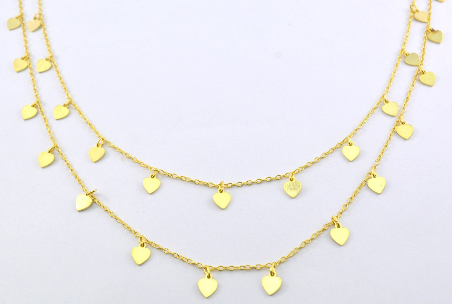 Vintage 925 Silver Gold Rosary Chain - Stone 5.00mm