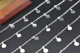 Elegant Rosary Chain - Stone 925 Silver Gold 5mm