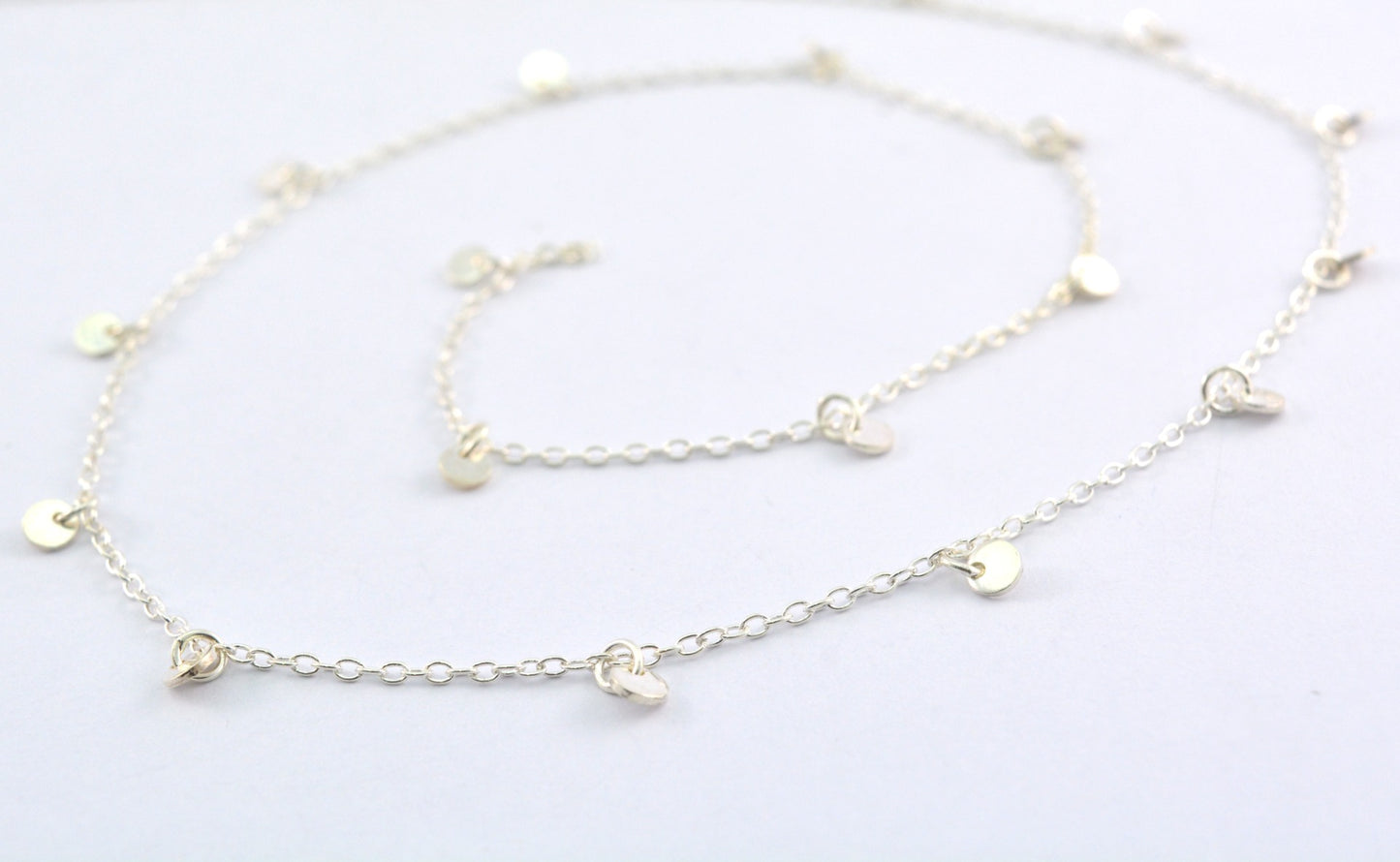 Graceful 925 Silver Gold Rosary Chain - Stone 4.00mm