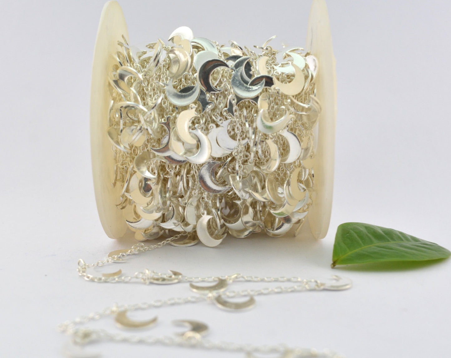 Beautiful Stone Rosary Chain in 925 Silver Gold - 3.50mm