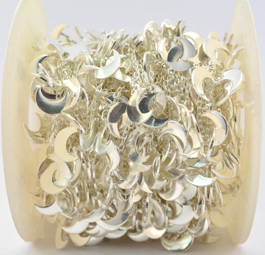 Beautiful Stone Rosary Chain in 925 Silver Gold - 3.50mm