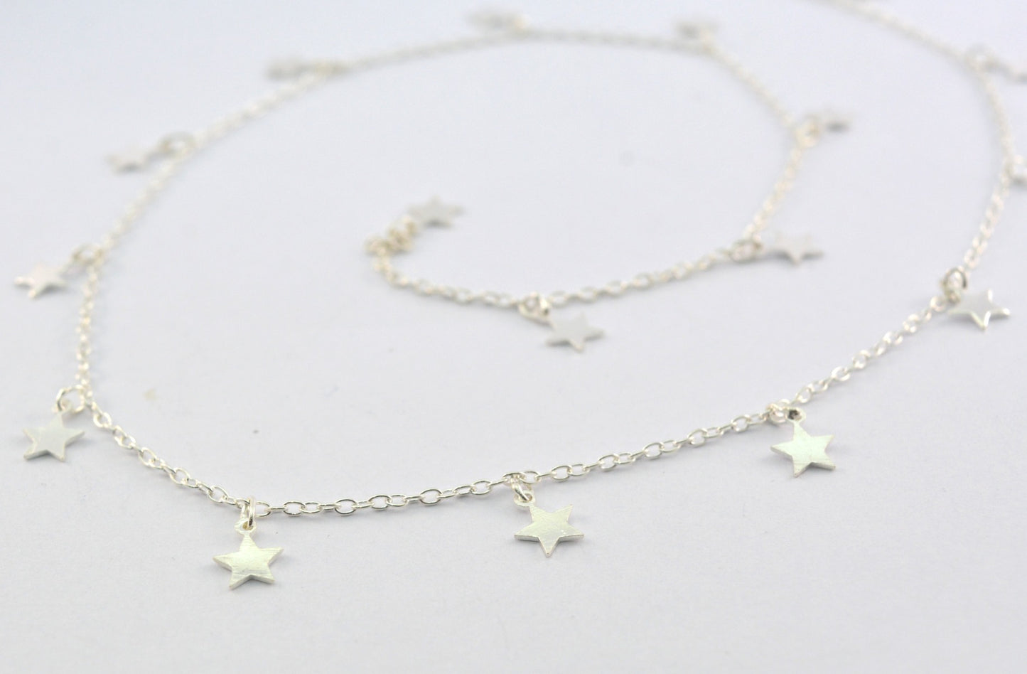 Radiant Rosary Chain - Stone 925 Silver Gold 6.20mm