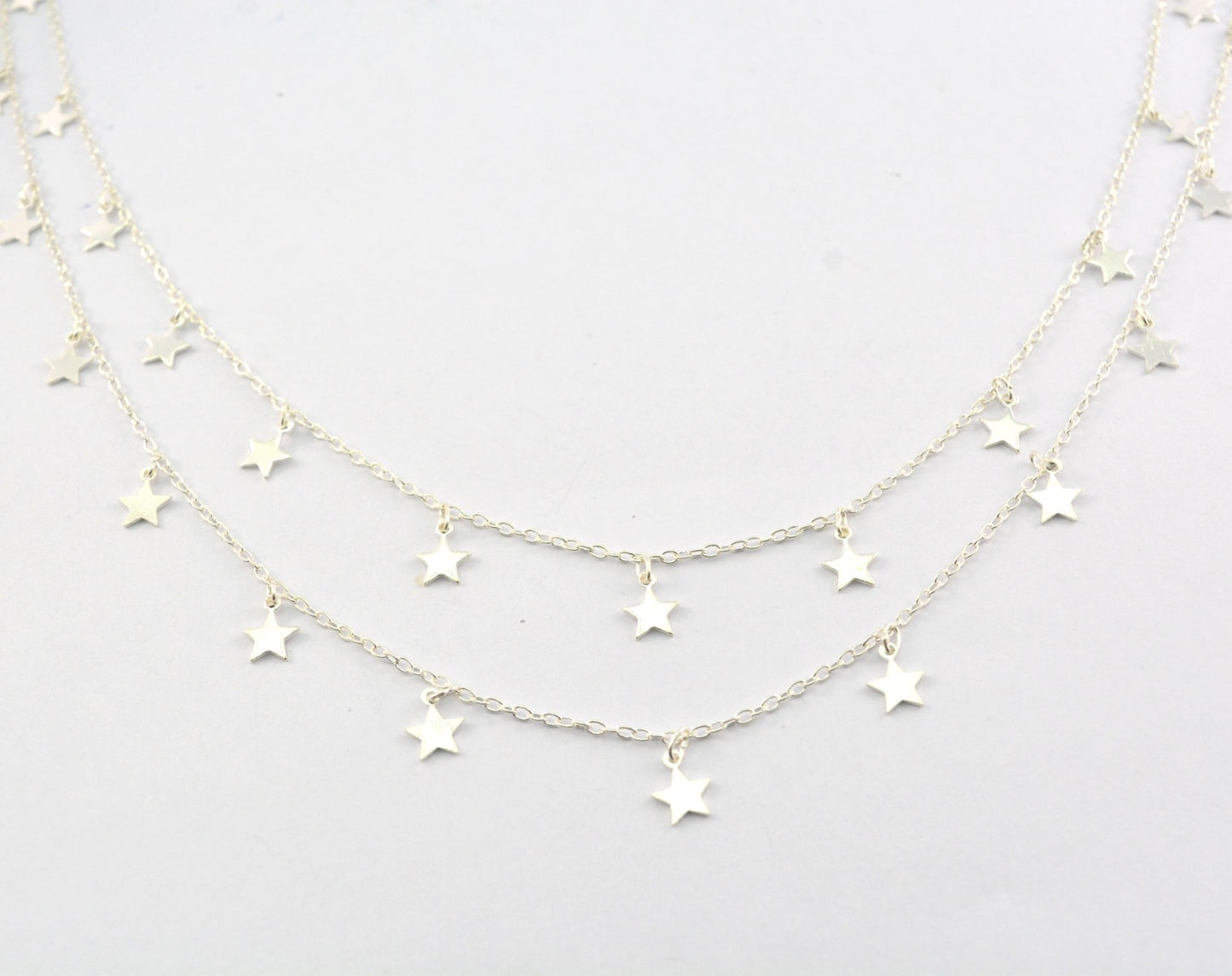 Radiant Rosary Chain - Stone 925 Silver Gold 6.20mm