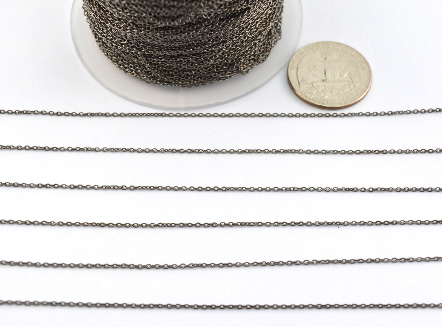 Gorgeous Rosary Chain - Stone 925 Silver 0.90mm