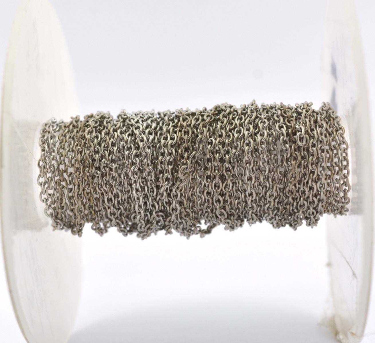 Trendy Stone Rosary Chain in 925 Silver - 2.20mm