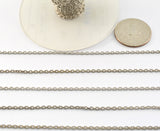 Trendy Stone Rosary Chain in 925 Silver - 2.20mm