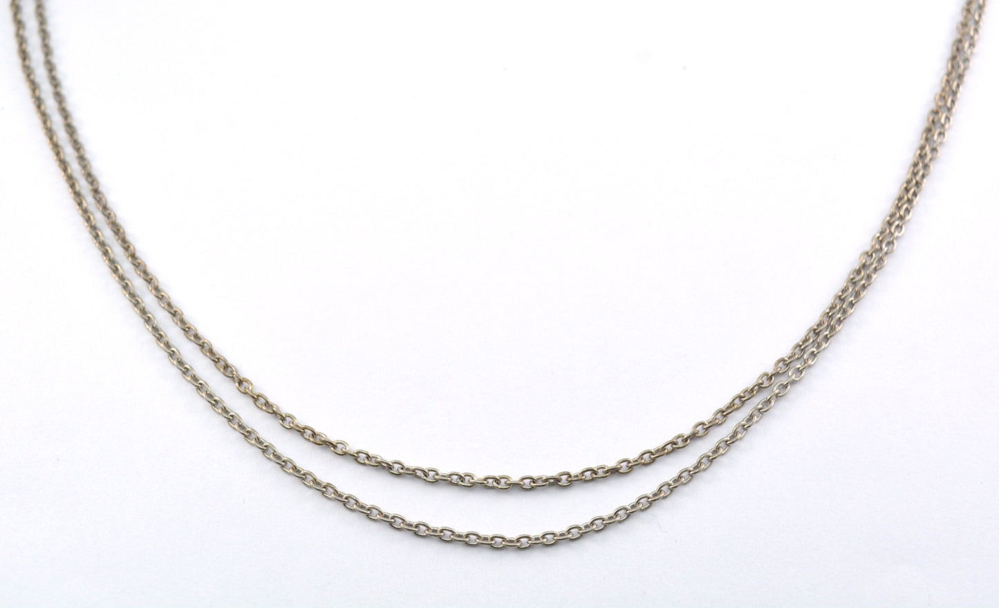 Trendy Stone Rosary Chain in 925 Silver - 2.20mm