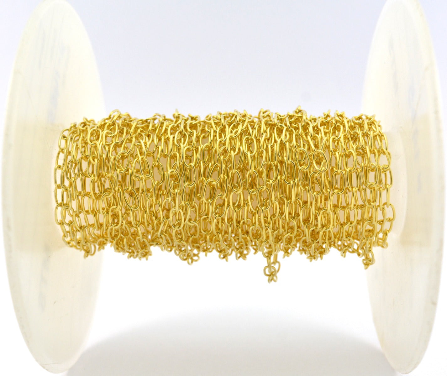 Gorgeous 925 Silver Gold Rosary Chain - Stone 5.20mm