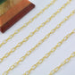 Gorgeous 925 Silver Gold Rosary Chain - Stone 5.20mm