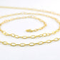 Gorgeous 925 Silver Gold Rosary Chain - Stone 5.20mm