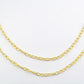 Gorgeous 925 Silver Gold Rosary Chain - Stone 5.20mm