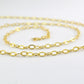 Gorgeous 925 Silver Gold Rosary Chain - Stone 5.50mm