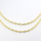 Gorgeous 925 Silver Gold Rosary Chain - Stone 5.50mm