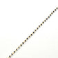 Elegant 14k  Solid Gold Rosary Chain With Natural Sapphire Stone - 2-2.50mm Size  - SGGRC-012A, Sold By 1 Inch.