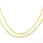 Handmade 14k Solid White Gold Rosary Chain With Natural Chrysoberyl , 2.50mm Size - SGGRC-015A, Sold By 1 Inch.