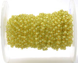 Lovely 18k Solid Gold Rosary Chain With AAA Quality in Roundel Shape , 2.50 mm Size  - SGGRC-015B, Sold By 1 Inch.