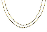 14k Solid Gold Rosary Chain With AA Quality in Roundel Shape  - SGGRC-018, Sold By 1 Inch.