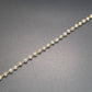 14k Solid Gold Rosary Chain With AA Quality With Rainbow Moonstone , 3.50 mm Size  - SGGRC-024A, Sold By 1 Inch.
