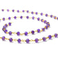 14k  Solid Gold Rosary Chain With AAA Quality in Roundel Shape- 3 mm Size - SGGRC-026, Sold By 1 Inch.