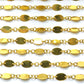 Amazing 18k Solid Gold plain Chain With 6X4 mm Size  - SGGRC-031, Sold by 17 cm.