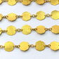 Gorgeous 18k Solid Gold plain Chain With Matt Finish in 7mm Size- SGGRC-033, Sold by 17 cm.