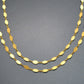18k Solid Gold plain Chain in 8X4mm Size- SGGRC-035, Sold by 17 cm.