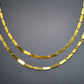 Marvellous  18k Solid Gold plain Chain in Rectangle shape - 12X4mm,  SGGRC-038, Sold by 17 cm.