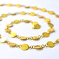 Beautiful 18k Solid Gold plain Chain in Shiny Finish- 6mm ,  SGGRC-040, Sold by 17 cm.