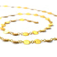 Stunning  18k Solid Gold plain Chain With Brushed Finish - 6mm ,SGGRC-041, Sold by 17 cm.