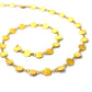 Amazingly  18k Solid Gold plain Chain in Coin Shape With 6mm ,SGGRC-042, Sold by 17 cm.
