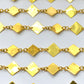 Gorgeous  18k Solid Gold plain Chain in Shiny Finish With 6mm ,SGGRC-043, Sold by 17 cm.