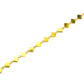 Gorgeous  18k Solid Gold plain Chain in Shiny Finish With 6mm ,SGGRC-043, Sold by 17 cm.