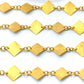 Splendid  18k Solid Gold plain Chain in Square Shape With 6mm ,SGGRC-044, Sold by 17 cm.