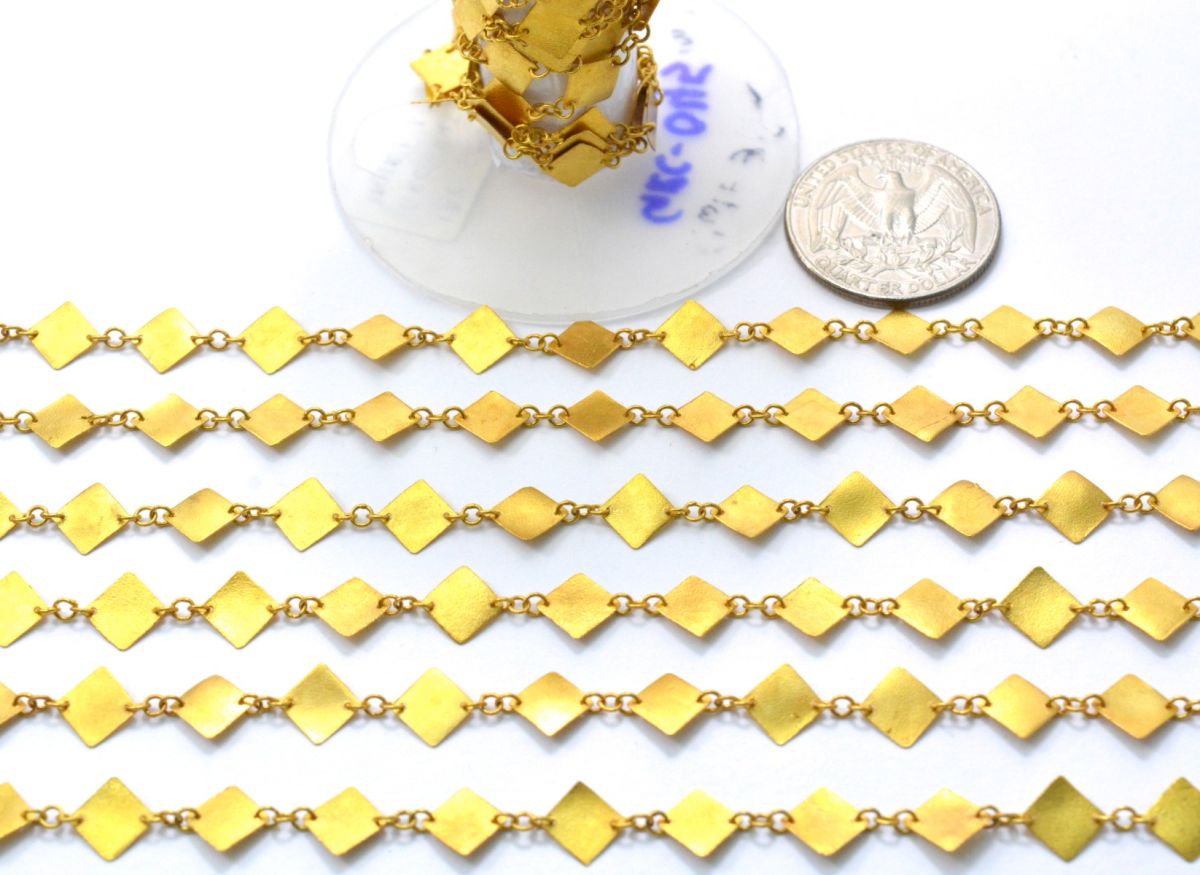 Ravishing  18k Solid Gold plain Chain in Matt Finish - 6mm ,SGGRC-045, Sold by 17 cm.