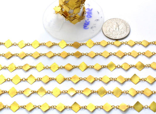 Ravishing  18k Solid Gold plain Chain in Matt Finish - 6mm ,SGGRC-045, Sold by 17 cm. - view 3