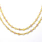 18K Solid Yellow Gold Attractive Bezel Chain With Natural Round Multi Sapphire Stone Size - 4.00 MM. Sold By 17CM, SGGRC-047.