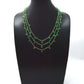 Lovely   18k Solid Gold Necklace With Emerald Stone - 4mm ,SGGRC-048