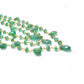 Lovely   18k Solid Gold Necklace With Emerald Stone - 4mm ,SGGRC-048