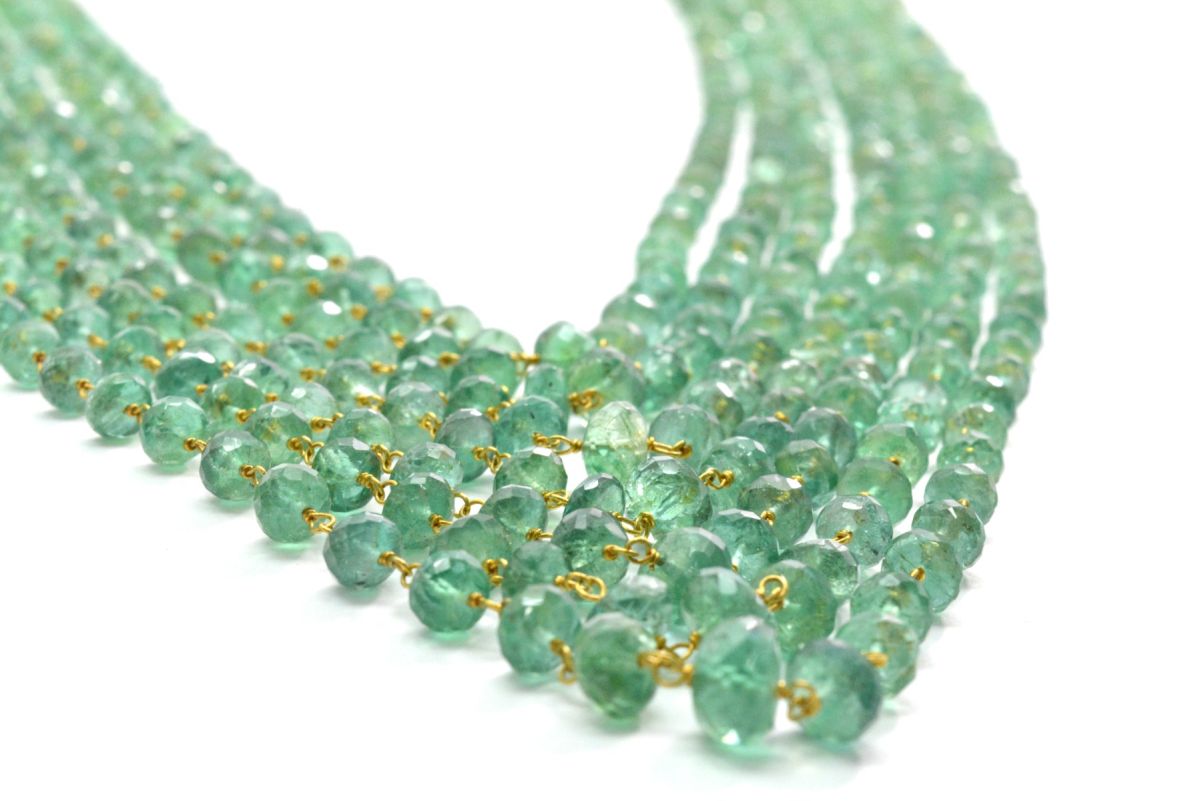 Beautiful  18k Solid Gold Necklace With AAA Quality in 7mm Size ,SGGRC-049