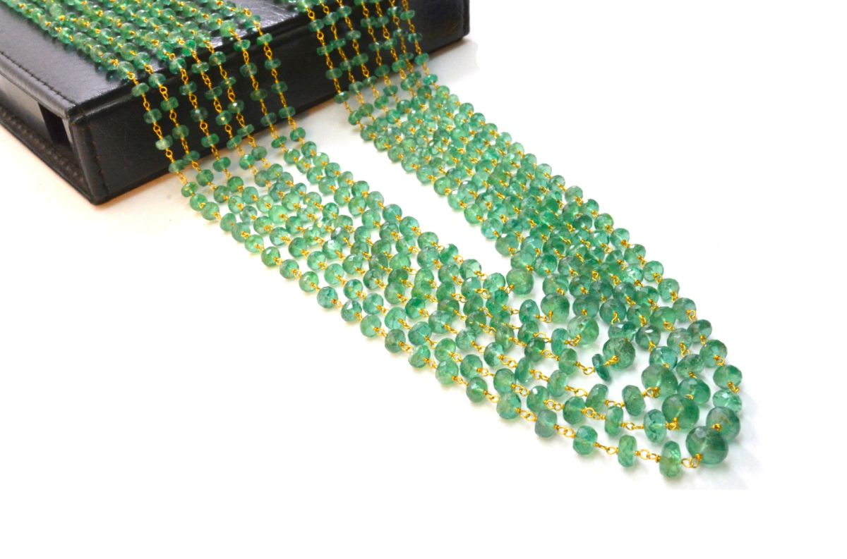 Beautiful  18k Solid Gold Necklace With AAA Quality in 7mm Size ,SGGRC-049