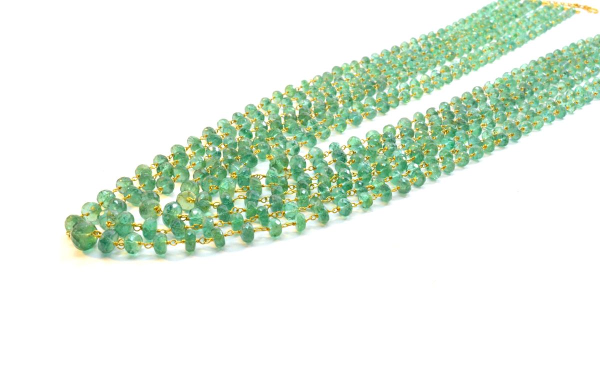 Beautiful  18k Solid Gold Necklace With AAA Quality in 7mm Size ,SGGRC-049