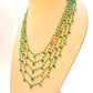 Beautiful   18k Solid Gold Necklace With Natural Emerald Stone - 4mm Size, SGGRC-050