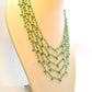 Beautiful   18k Solid Gold Necklace With Natural Emerald Stone - 4mm Size, SGGRC-050